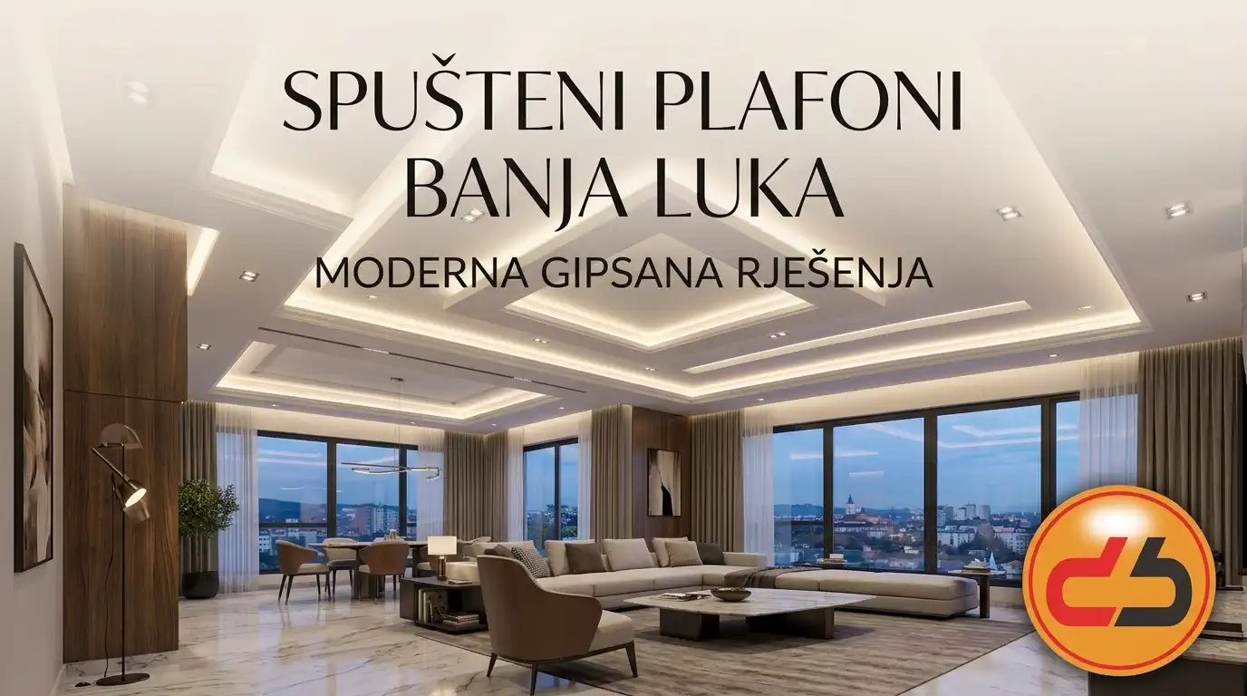 Izrada spuštenih plafona Banja Luka sa modernom rasvjetom